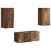 vidaXL TV Cabinet Set 2 pcs Old Wood Engineered Wood