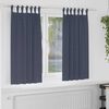 vidaXL Blackout Curtains with Rings 2 pcs Anthracite 175 x 140 cm