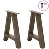 vidaXL Coffee Table Legs A-Shaped 2 pcs 38x(42-43) cm Steel