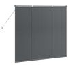 vidaXL Window Blind with Curtains Manual Dark grey Aluminium
