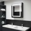 vidaXL LED Bathroom Mirror Cabinet 50x13x70 cm