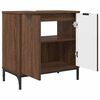 vidaXL Bathroom Furniture Set 2 pcs Brown oak Engineered wood