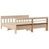 vidaXL Bed Frame without Mattress 200x200 cm Solid Wood Pine