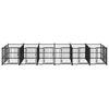 vidaXL Outdoor Dog Kennel Steel 11.26 m&sup2;
