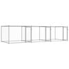 vidaXL Dog Cage with Doors Grey 6x2x1.5 m Galvanised Steel
