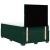 vidaXL Box Spring Bed with Mattress Dark Green 120x190 cm Small Double Velvet