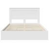 vidaXL Storage Bed with Headboard White 140 x 200 cm Engineered Wood