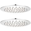 vidaXL Rain Shower Head 2 pcs Stainless Steel &Oslash; 20 cm