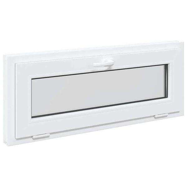vidaXL Basement Window RISOR 110x40 cm Tilt 2 Glazing White