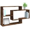 vidaXL Wall Shelf Smoked Oak 104x20x58.5 cm Engineered Wood