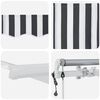 vidaXL Automatic Retractable Awning Anthracite&White 500x300 cm