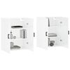 vidaXL Wall Mounted Cabinets 2 pcs High Gloss White 69.5x34x90 cm