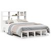vidaXL Bookcase Bed without Mattress White 160x200 cm Solid Wood