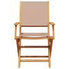 vidaXL Garden Chairs 2 pcs Taupe Solid Wood Acacia and Fabric