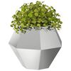 vidaXL Planter Silver 50 x 50 x 40 cm Galvanised Steel