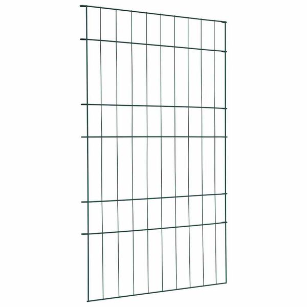 vidaXL Pond Fence Set 8 pcs Green 50 x 80 cm Steel
