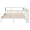 vidaXL Bookcase Bed without Mattress White 160x200 cm Solid Wood Pine