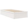 vidaXL Bed with Mattress White 90x190 cm Single Solid Wood Pine