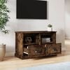 vidaXL TV Cabinet Smoked Oak 80x35x50 cm Engineered Wood