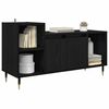 vidaXL TV Cabinet Black Oak 100 x 35 x 55 cm Engineered Wood
