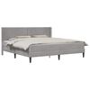 vidaXL Bed Frame with Mattress Light Grey 180 x 200 cm Velvet