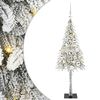 vidaXL Christmas Tree with 150 LEDs White 120 cm PE and Steel