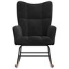 vidaXL Rocking Chair Black Velvet