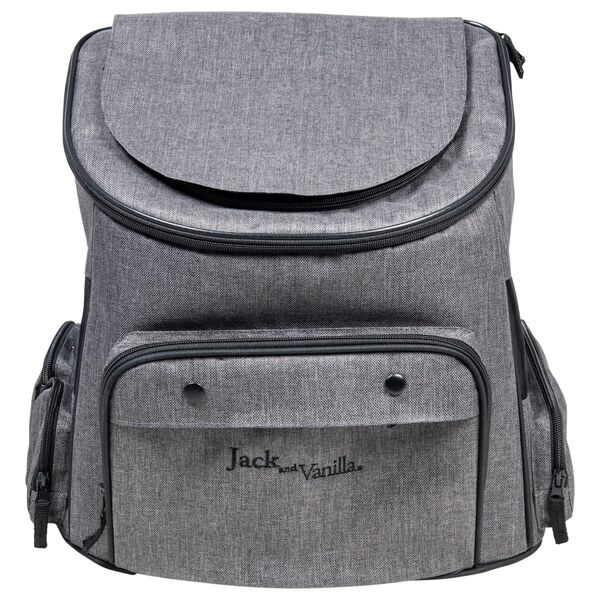 Jack and Vanilla Pet Backpack Travel 40x25x36 cm Grey/Black