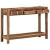 vidaXL Console Table Brown 107 x 33 x 76 cm Solid Reclaim Wood