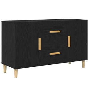 vidaXL Sideboard Black Oak 100x36x60 cm Engineered Wood