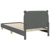 vidaXL Children's Bed Frame with Headboard Dark Grey 90 x 190 cm