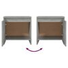 vidaXL Bedside Cabinets 2 pcs Concrete Grey 45x34x44.5 cm Engineered Wood