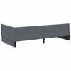 vidaXL Corner Bed Frame with Headboard Dark Grey 80 cm x 200 cm Velvet