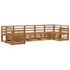 vidaXL Sectional Sofa Set 6 pcs Natural Solid Acacia Wood