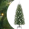 vidaXL Artificial Christmas Tree with 150 LEDs Green 150 cm PE and PVC
