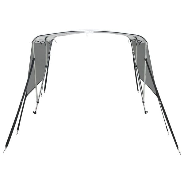 vidaXL 3-bow Bimini Top with Mesh Sidewalls 183x(137-152)x137 cm