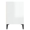 vidaXL TV Cabinet High Gloss White 100x35x55 cm Engineered Wood