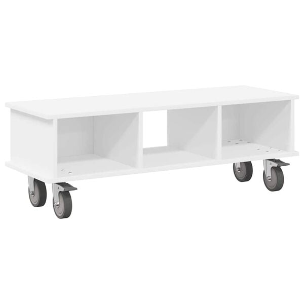 vidaXL TV Stand White 100 x 35 x 35 cm Engineered Wood