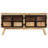 vidaXL Sideboard Brown and Black 160x30x76 cm Solid Wood Mango