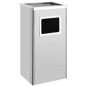 vidaXL Ashtray Dustbin 45 L Stainless Steel
