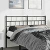 vidaXL Metal Replace Headboard Black 135 cm