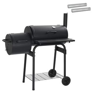 vidaXL Outdoor Grill 103 x 60 x 113 cm Steel Black