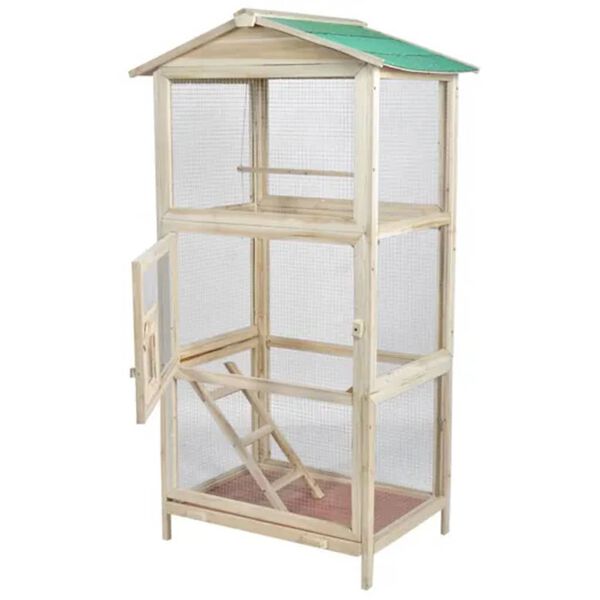 Bird aviary wood XXL