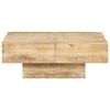 vidaXL Coffee Table 80x80x28 cm Solid Mango Wood