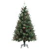 vidaXL Christmas Tree with Pine Cones Green 150 cm PVC&PE
