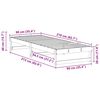 vidaXL Bed Frame White 90 x 210 cm Solid Pine Wood
