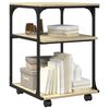 vidaXL Printer Stand 3-Tier Sonoma Oak 43x48x64 cm Engineered Wood