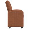 vidaXL Dining Chairs with Wheels 2 pcs Brown 58 x 67 x 97 cm