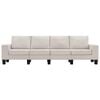 vidaXL Sofa Cream 4-Seater Fabric
