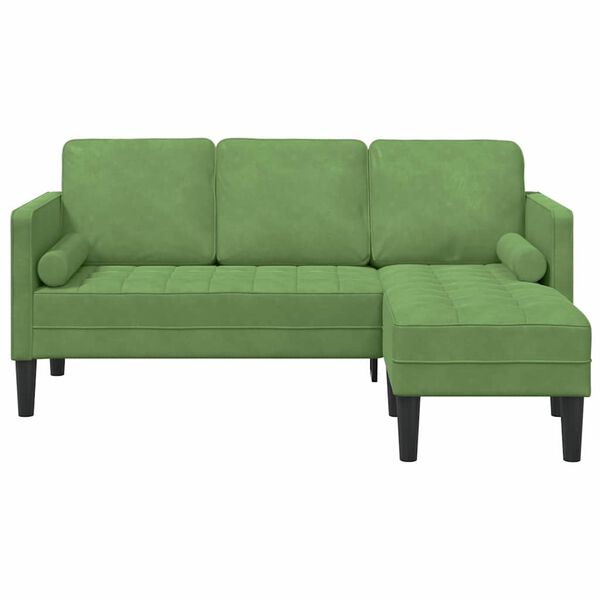 vidaXL Sofa Set Light green 173 x 131 x 67 cm Velvet